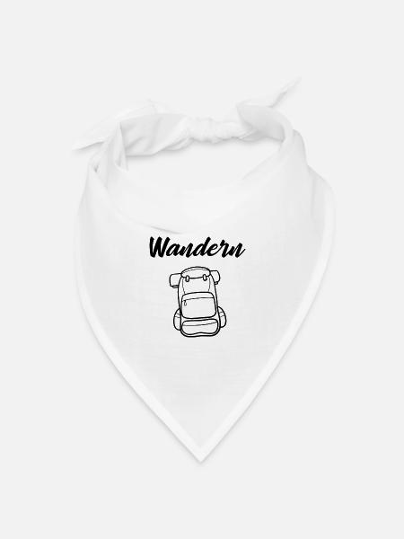 Wandern Backpack - Bandana Dreieckstuch - Weiß