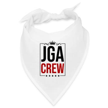 Junggesellen Abschied Jga Crew Spruch - Bandana Dreieckstuch - Weiß - Vorne