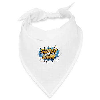 Super Liam - Bandana Dreieckstuch - Weiß - Vorne