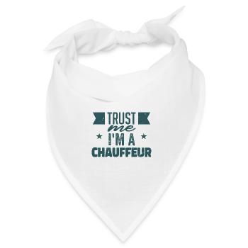 Autofahrer | Geschenke-Fahrer - Bandana Dreieckstuch - Weiß - Vorne