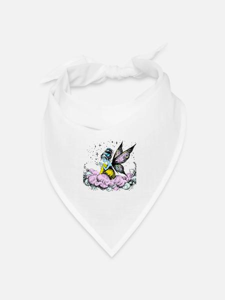 Traum Fee - Bandana Dreieckstuch - Weiß