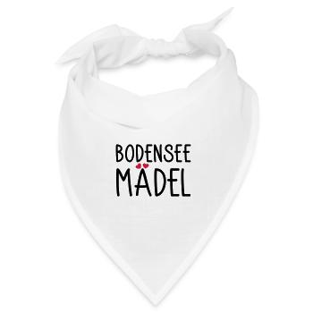 Bodenseemädel - Bandana Dreieckstuch - Weiß - Vorne
