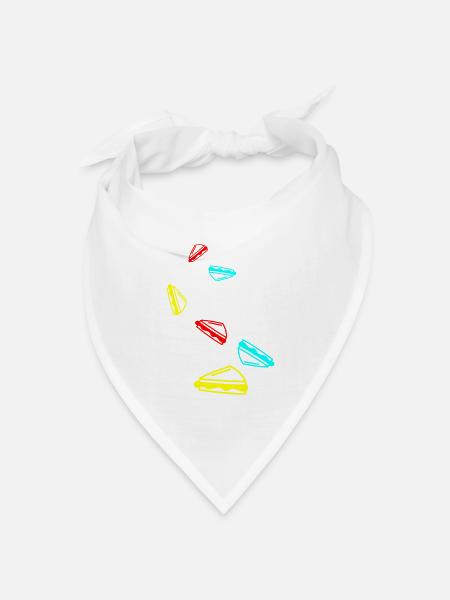 Sandwich - Bandana Dreieckstuch - Weiß