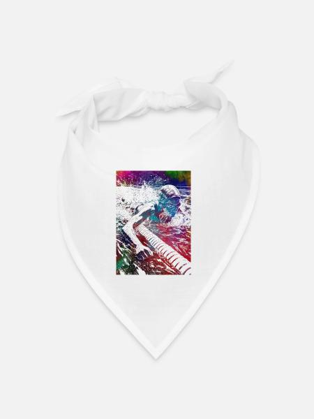 Schwimmsport Kunst #swimmer #sport - Bandana Dreieckstuch - Weiß