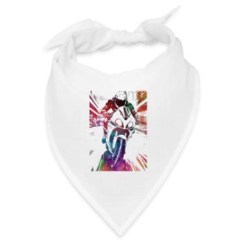 Motorsport #motor #sport - Bandana Dreieckstuch - Weiß - Vorne