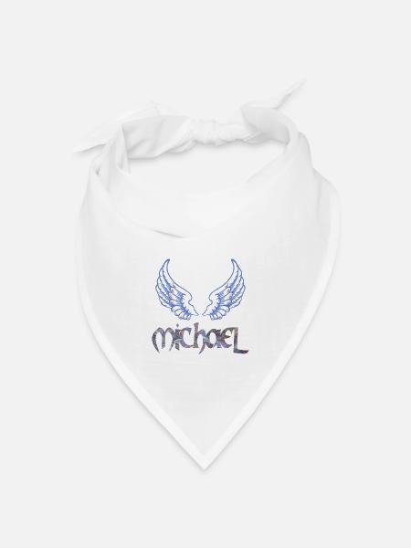erzengel michael e 45 - Bandana Dreieckstuch - Weiß