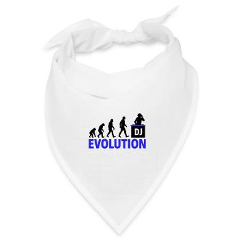 DJ Evolution Musikliebhaber Design - Bandana Dreieckstuch - Weiß - Vorne