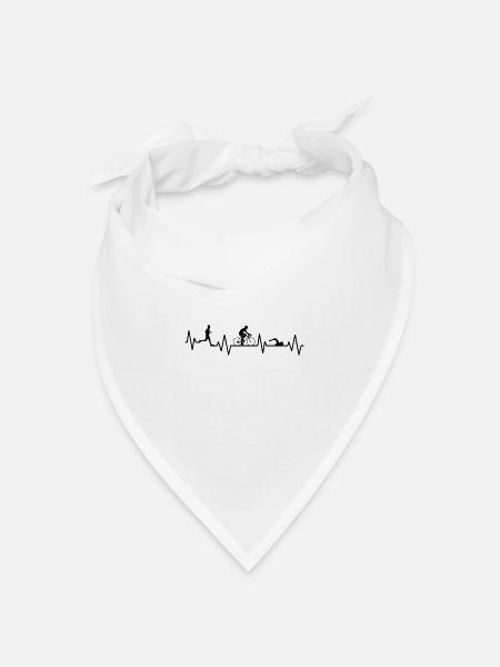 Triathlon Triathlet - Bandana Dreieckstuch - Weiß