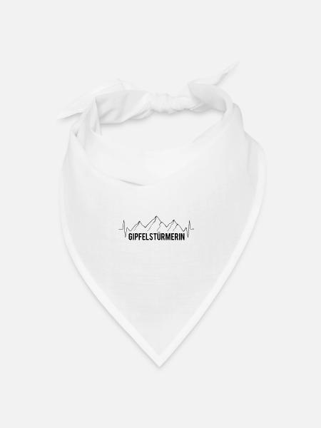 Gipfelstürmerin - - Bandana Dreieckstuch - Weiß