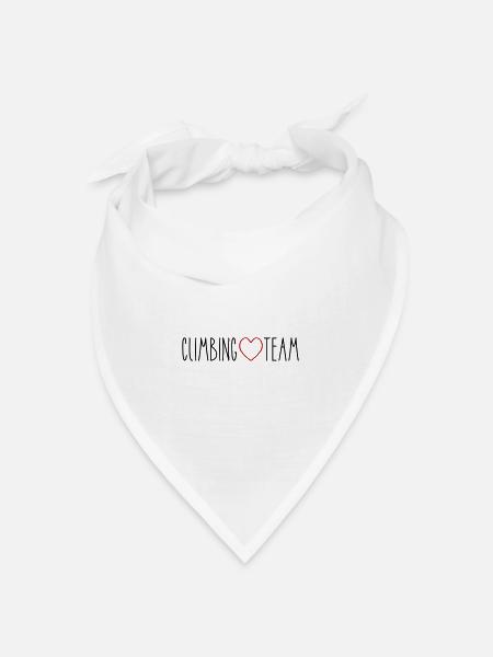 Climbing Team Herz - Bandana Dreieckstuch - Weiß