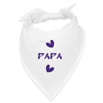 ALLES GUTE ZUM GEBURTSTAG, PAPA. PAPA. VATERTAG. ALLES GUTE ZUM GEBURTSTAG! - Bandana Dreieckstuch - Weiß - Vorne