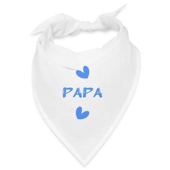 ALLES GUTE ZUM GEBURTSTAG, PAPA. PAPA. VATERTAG. ALLES GUTE ZUM GEBURTSTAG! - Bandana Dreieckstuch - Weiß - Vorne