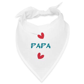 ALLES GUTE ZUM GEBURTSTAG, PAPA. PAPA. VATERTAG. FEST - Bandana Dreieckstuch - Weiß - Vorne