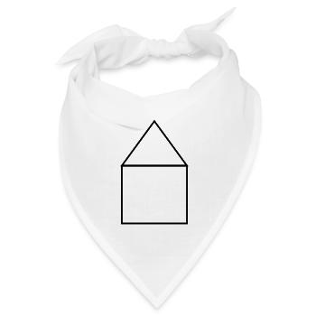 haus2 - Bandana Dreieckstuch - Weiß - Vorne