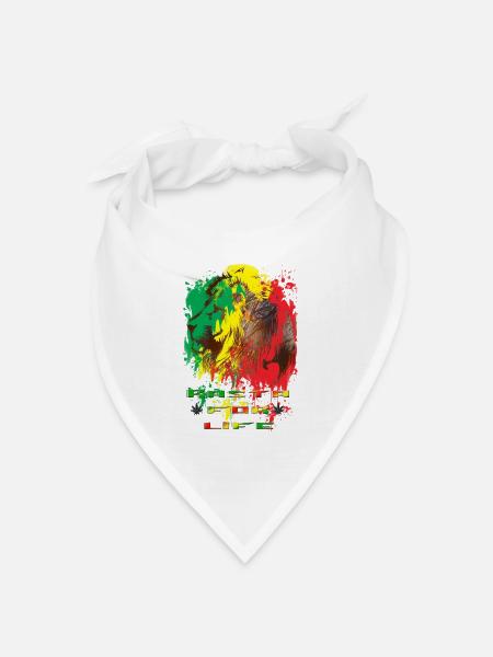 rasta für das Leben - Bandana Dreieckstuch - Weiß