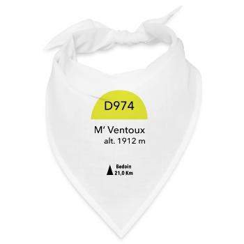 Mont Ventoux - Bandana Dreieckstuch - Weiß - Vorne