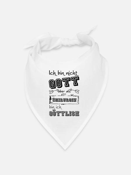 Göttliche Chirurgin Geschenk - Bandana Dreieckstuch - Weiß