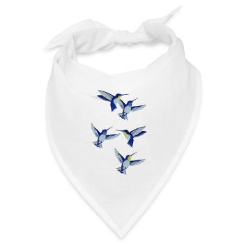 kolibri - Bandana Dreieckstuch - Weiß - Vorne