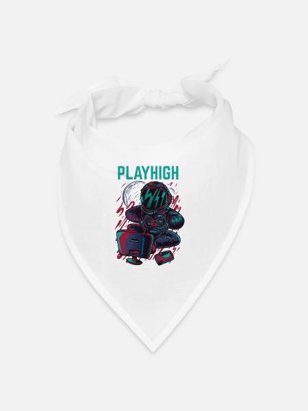 Playhigh Astronaut - Bandana Dreieckstuch - Weiß