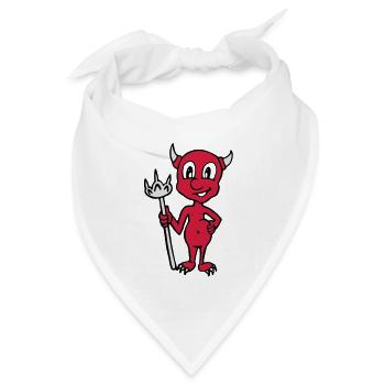 Little Devil - Bandana Dreieckstuch - Weiß - Vorne