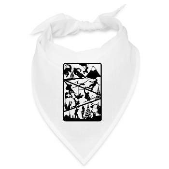 i love switzerland - Bandana Dreieckstuch - Weiß - Vorne