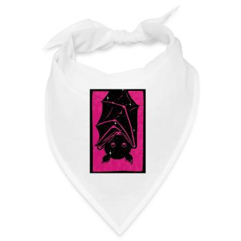 Spacebat Print - Bandana Dreieckstuch - Weiß - Vorne
