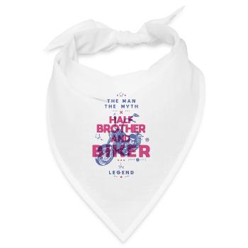 Mythisches Rad der Legende - Bandana Dreieckstuch - Weiß - Vorne