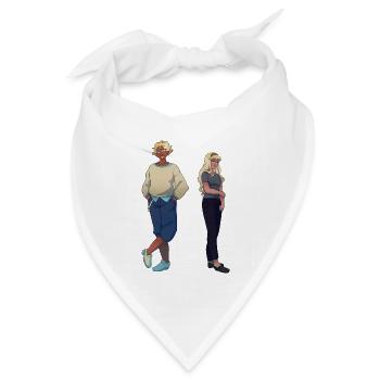 Lena & Sebastian - Bandana Dreieckstuch - Weiß - Vorne