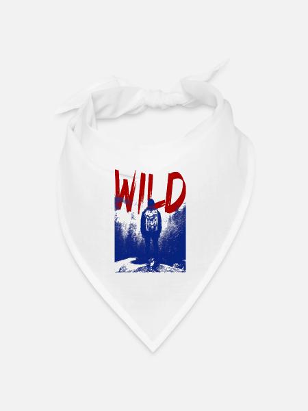 Wilder Naturabenteurer - Bandana Dreieckstuch - Weiß