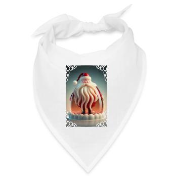 Weihnachtsmann-Gelee - Bandana Dreieckstuch - Weiß - Vorne