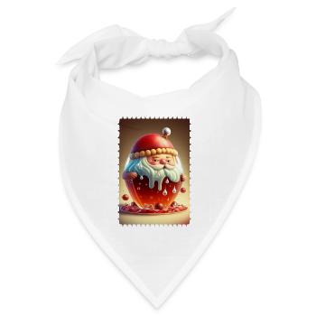 Weihnachtsmann-Gelee - Bandana Dreieckstuch - Weiß - Vorne
