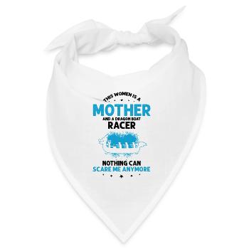 Drachenboot Trainer und Drachenboot - Bandana Dreieckstuch - Weiß - Vorne