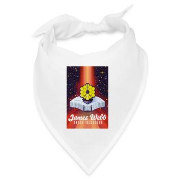 James-Webb-Weltraumteleskop - Bandana Dreieckstuch - Weiß - Vorne