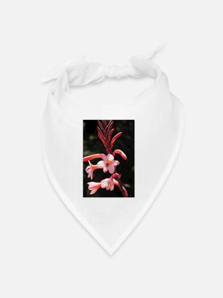 Blume - Bandana Dreieckstuch - Weiß