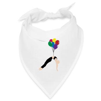 Luftballon - Bandana Dreieckstuch - Weiß - Vorne