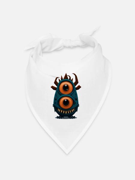 Totem des Monster-Totems - Bandana Dreieckstuch - Weiß