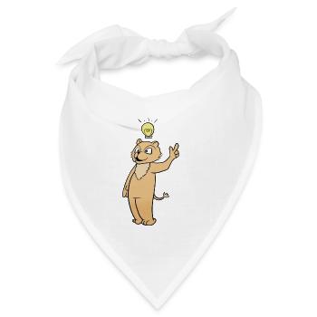 Idee - Bandana Dreieckstuch - Weiß - Vorne