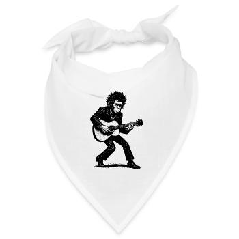 Singer Songwriter | The Monkey Dancer - Bandana Dreieckstuch - Weiß - Vorne
