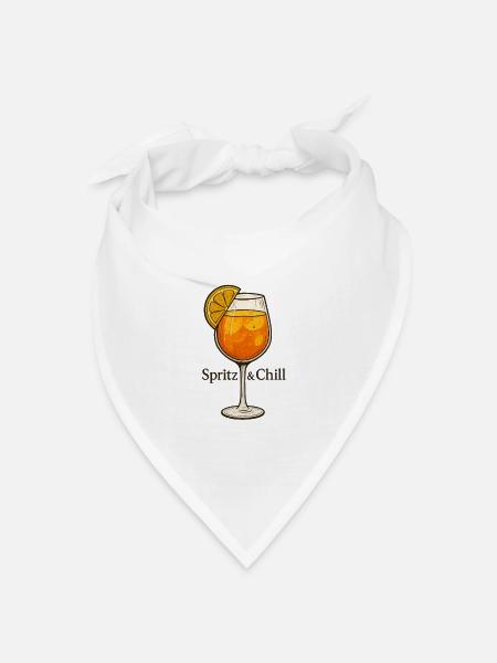 Spritz & Chill - Bandana Dreieckstuch - Weiß