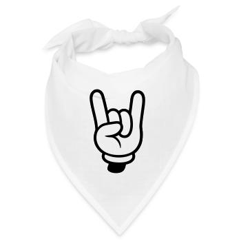 Party Hand Comic - Bandana Dreieckstuch - Weiß - Vorne
