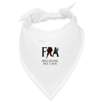 Emblem der Stärke und des Chaos in dunkler Tönung - Bandana Dreieckstuch - Weiß - Vorne