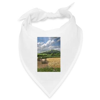 Burgsberg Illustration - Bandana Dreieckstuch - Weiß - Vorne