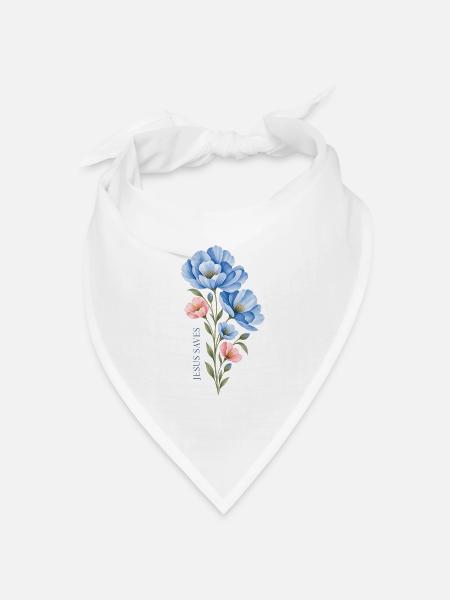 Jesus - Bandana Dreieckstuch - Weiß