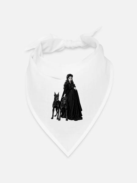 GOTISCHE CERBERUS - Bandana Dreieckstuch - Weiß