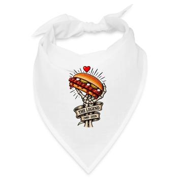 Mach's gut, liebgewonnenes BBQ - Rippchen - Bandana Dreieckstuch - Weiß - Vorne
