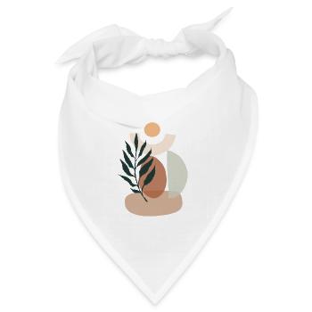 Minimalistic Boho Style - Bandana Dreieckstuch - Weiß - Vorne