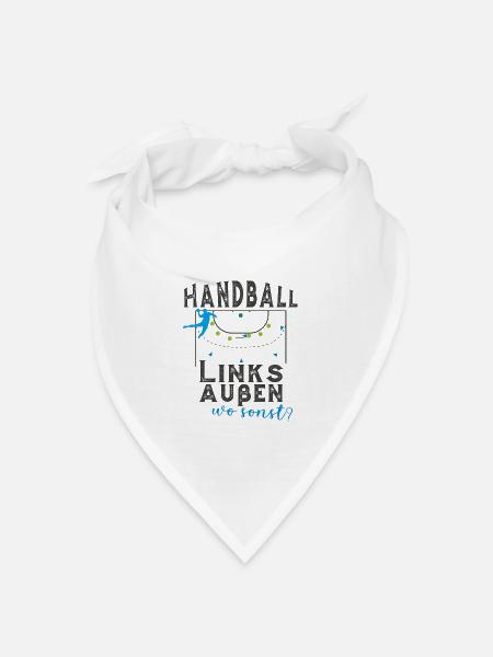 Handball Linksaußen - Bandana Dreieckstuch - Weiß