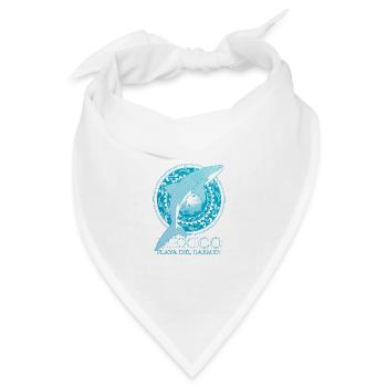 Playa del Carmen Walhai - Bandana Dreieckstuch - Weiß - Vorne