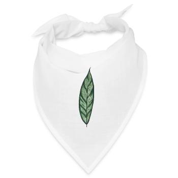 Apoballis Blatt plantlover Botanik Pflanzenliebe - Bandana Dreieckstuch - Weiß - Vorne