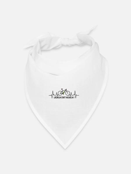 E-Bike Pedelec lustiges Geschenk Fahrrad eMTB Rad - Bandana Dreieckstuch - Weiß